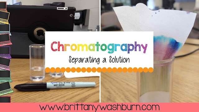 My students absolutely loved this experiment on Separating a Solution with Chromatography! The worksheets walk them through the steps so at the end we had to write conclusions. We had a bit of time left so I let several students share what they wrote and show their stopmotion videos. It was a hit!