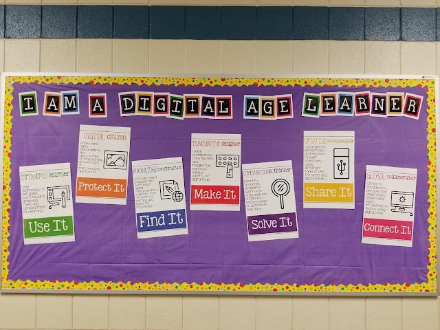 Technology Standards Display or Bulletin Board