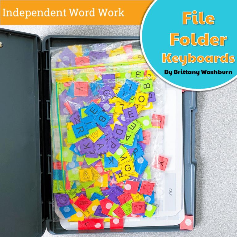 File Folder Keyboard Activities