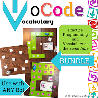 Vocab Coding (VoCode) Activities to Use with Any Coding Robot