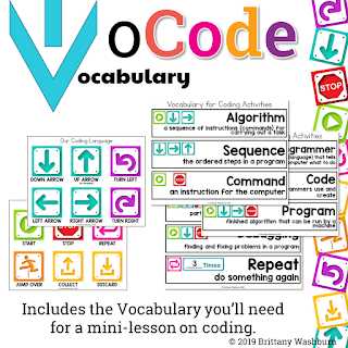 Vocab Coding (VoCode) Activities to Use with Any Coding Robot