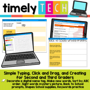 Grades 2-3 Timely Tech: Back to School Themed Computer Lab Lessons