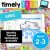 Grades 2-3 Timely Tech: April Themed Computer Lab Lessons