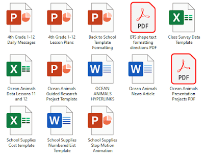 These Spiral Review software lessons for 4th grade teach presentation, word processing, and spreadsheet software over 3 sets 12 sessions.