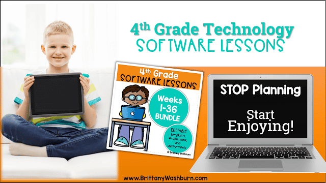 4th Grade Software Lessons for the Computer Lab