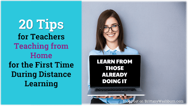 I have been blown away by the advice being shared by teachers who are already figuring out how to do distance learning. A lot of the same advice is given over and over so I've compiled it into one concise list. 