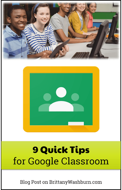 In no particular order, here are my 9 tips and tricks that you can use to be more efficient when using Google Classroom. 