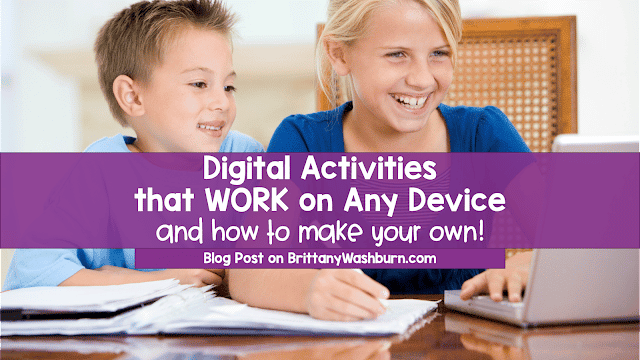 Web Based Digital Activities for Any Device and How To Make Your Own