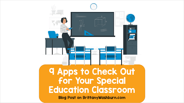 I am always on the lookout for tech tools to make teacher's lives easier. Here some apps that would be especially beneficial in special education classrooms.