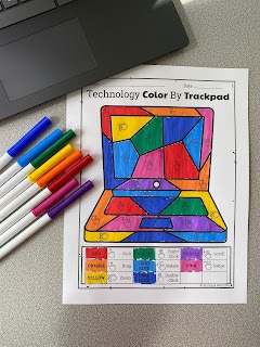 Color by trackpad gestures