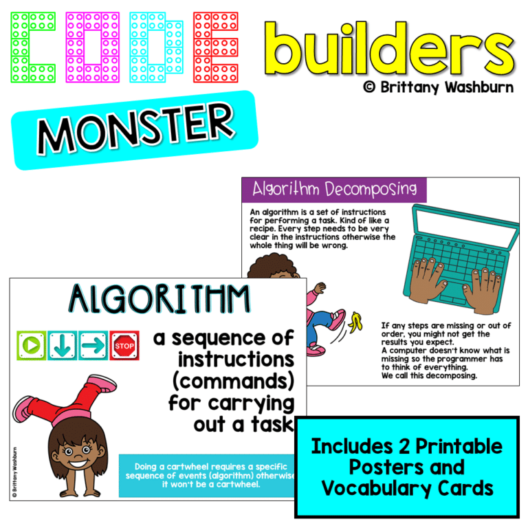 Monsters Code Builders Digital Activities