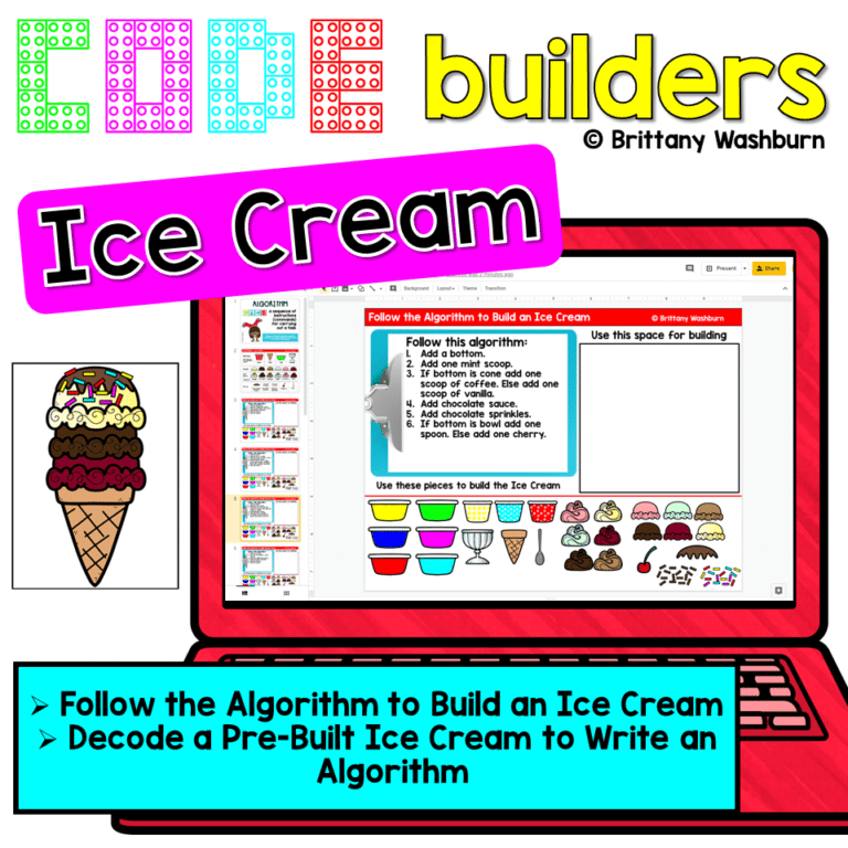 Ice Cream Code Builders - Algorithm and Decomposing Digital Activities