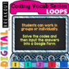 Coding Vocab Digital Breakout: Loops