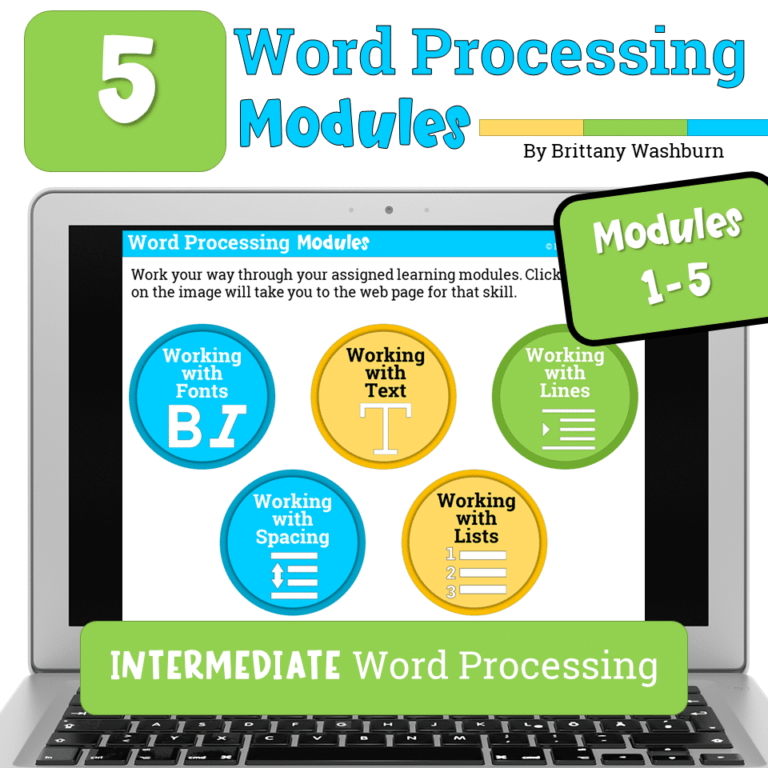 Word Processing Modules 1-5