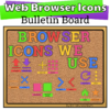 Web Browser Icons Bulletin Board