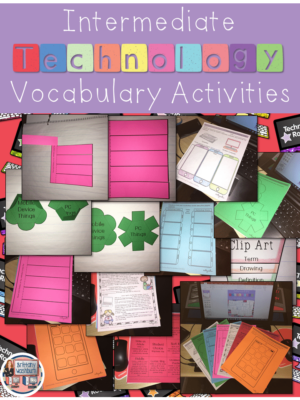 Technology Vocabulary Worksheets 3-5