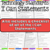 Technology I Can Statements for Grades K-8 BUNDLE - Tech Decor Theme