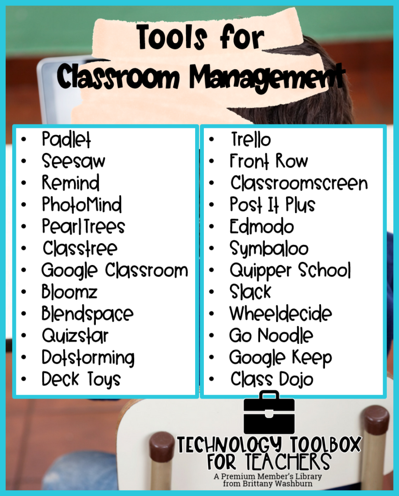 Technology tools for classroom management