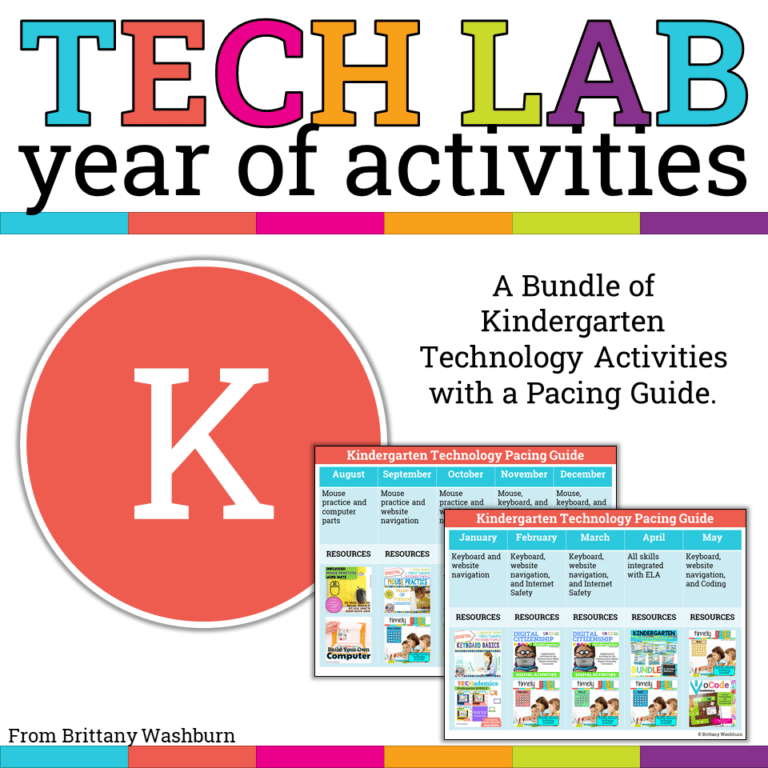Kindergarten Technology Activities Bundle