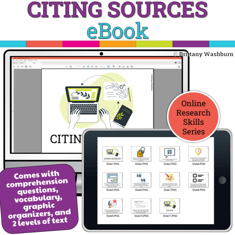 Citing Sources eBook for Effective Research Skills
