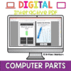 Computer Parts Crayon Theme Interactive PDF