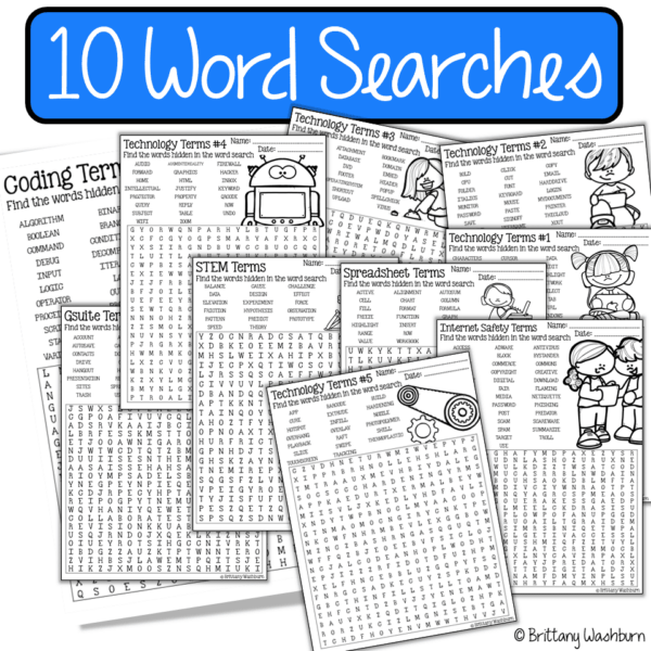 Technology Vocabulary Word Searches (2) Technology Vocabulary Word Searches (2)