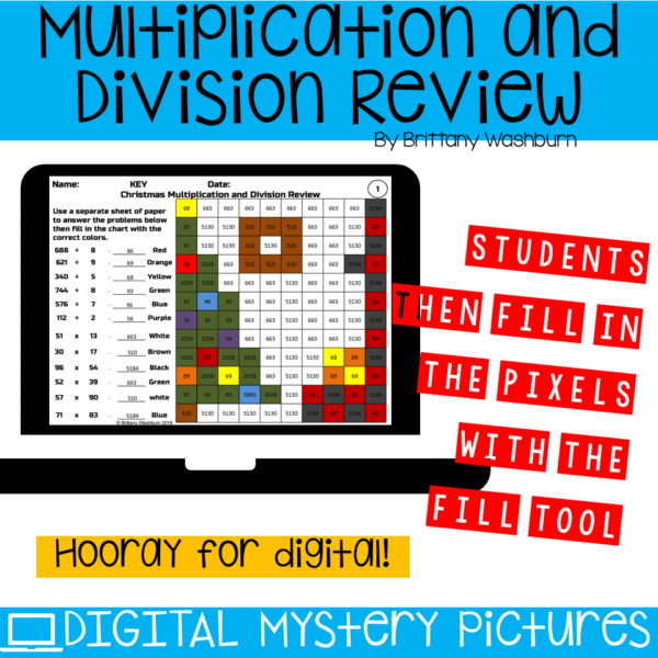 Christmas digital mystery pictures for multiplication and division practice (3) Christmas digital mystery pictures for multiplication and division practice (3)