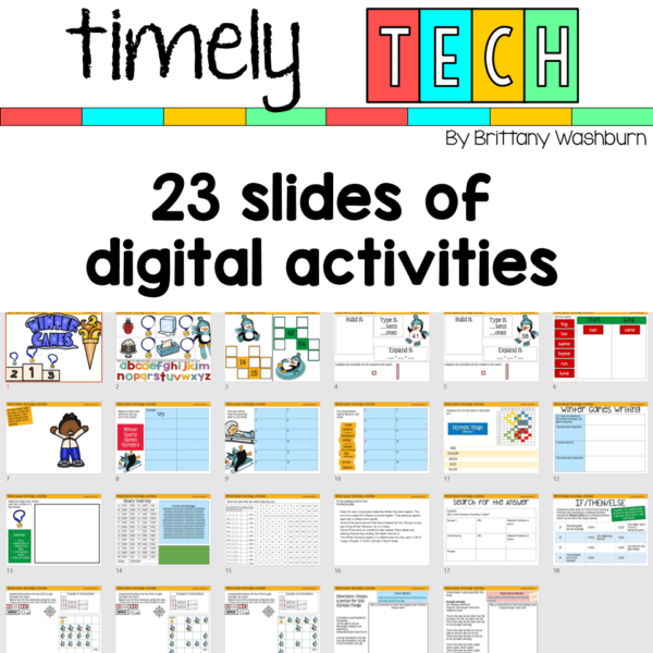 Winter Olympics Timely Tech 16 Technology Activities (3) Winter Olympics Timely Tech 16 Technology Activities (3)