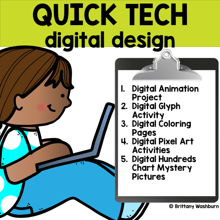 Digital Design Activities Quick Tech 5th Grade