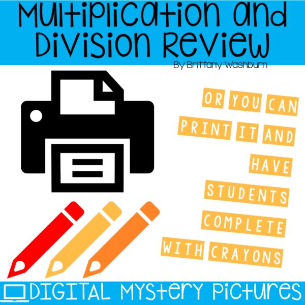 Summer Digital Mystery Pictures for Multiplication and Division Review (6) Summer Digital Mystery Pictures for Multiplication and Division Review (6)