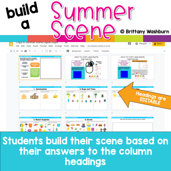 Build a Summer Scene Digital Glyph Activity (2) Build a Summer Scene Digital Glyph Activity (2)