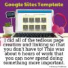 Google Site Template for Computer Lab Classes | Units Format