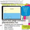 Google Site Template for Computer Lab Classes | Units Format