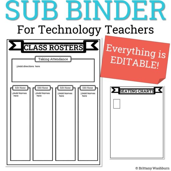 Substitute binder for Technology Teachers (2) Substitute binder for Technology Teachers (2)