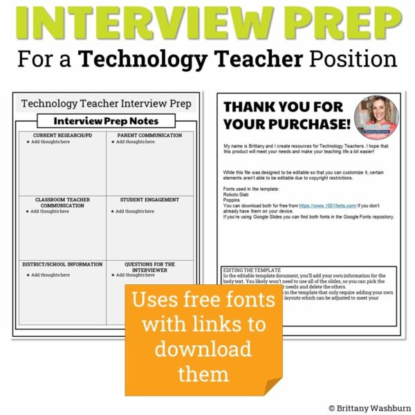 Technology Teacher Interview Prep (3) Technology Teacher Interview Prep (3)