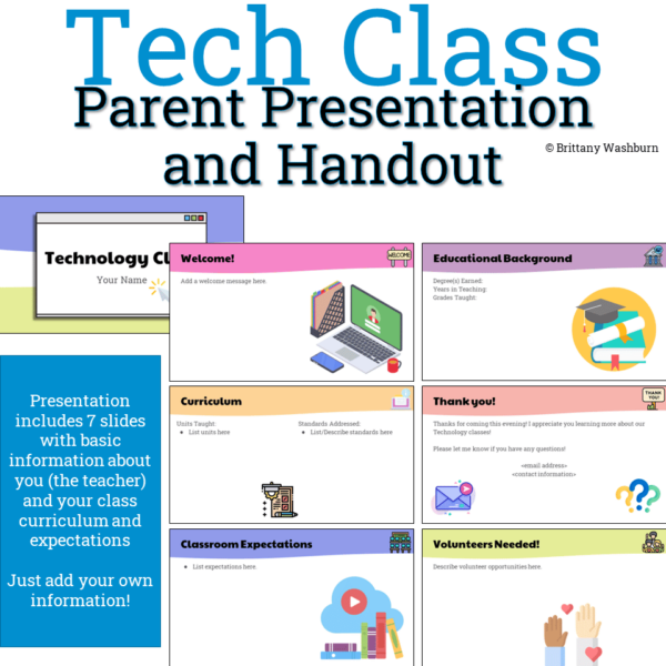 Technology class parent presentation (3) Technology class parent presentation (3)