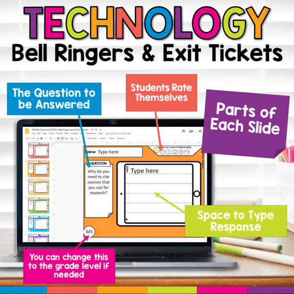 Middle School Technology Bell Ringers Exit Tickets (2) Middle School Technology Bell Ringers Exit Tickets (2)