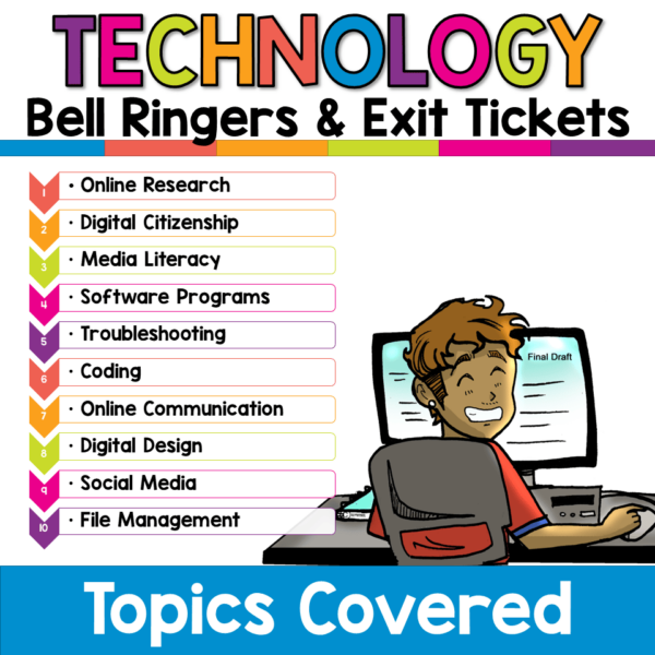 Advanced Technology Topics Prompts for Bell Ringers and Exit Tickets